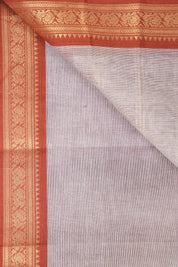 Greyish-Purple Kanchi Cotton Saree - SRGPKCS1074