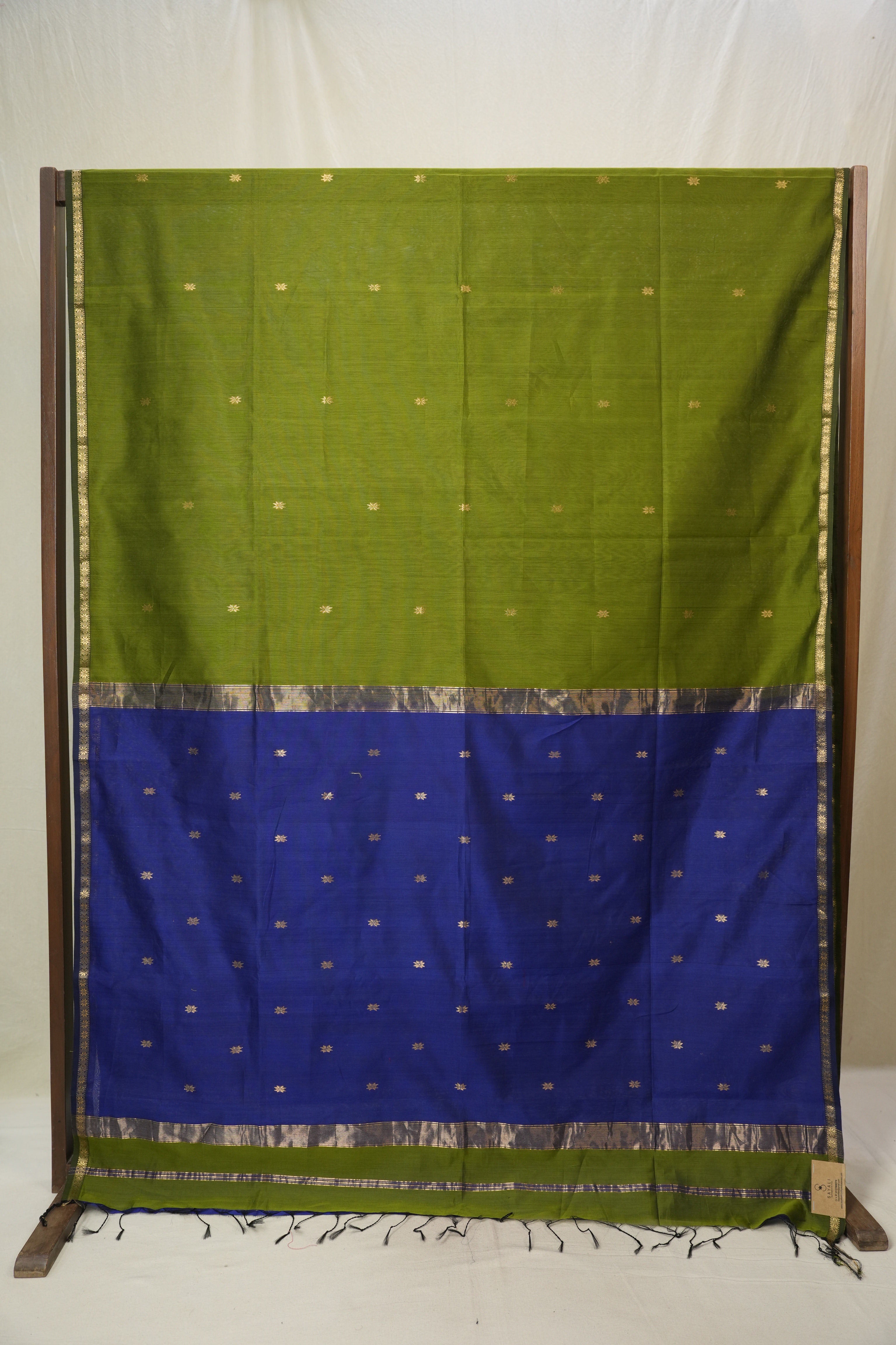 Green Maheshwari Saree - SRGMS1148