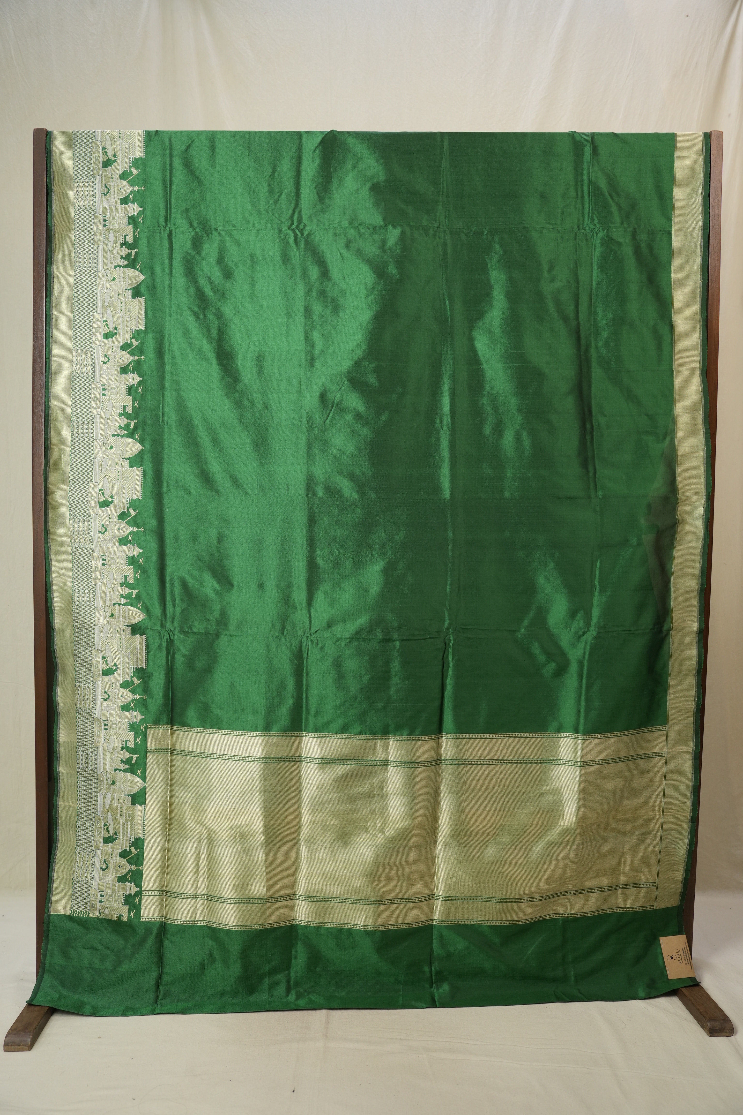 Green Banarasi Silk Saree - SRGBSS919