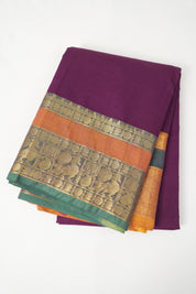Purple Kanchi Cotton Saree - SRPKCS1076