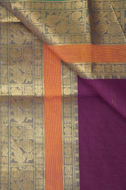 Purple Kanchi Cotton Saree - SRPKCS1076