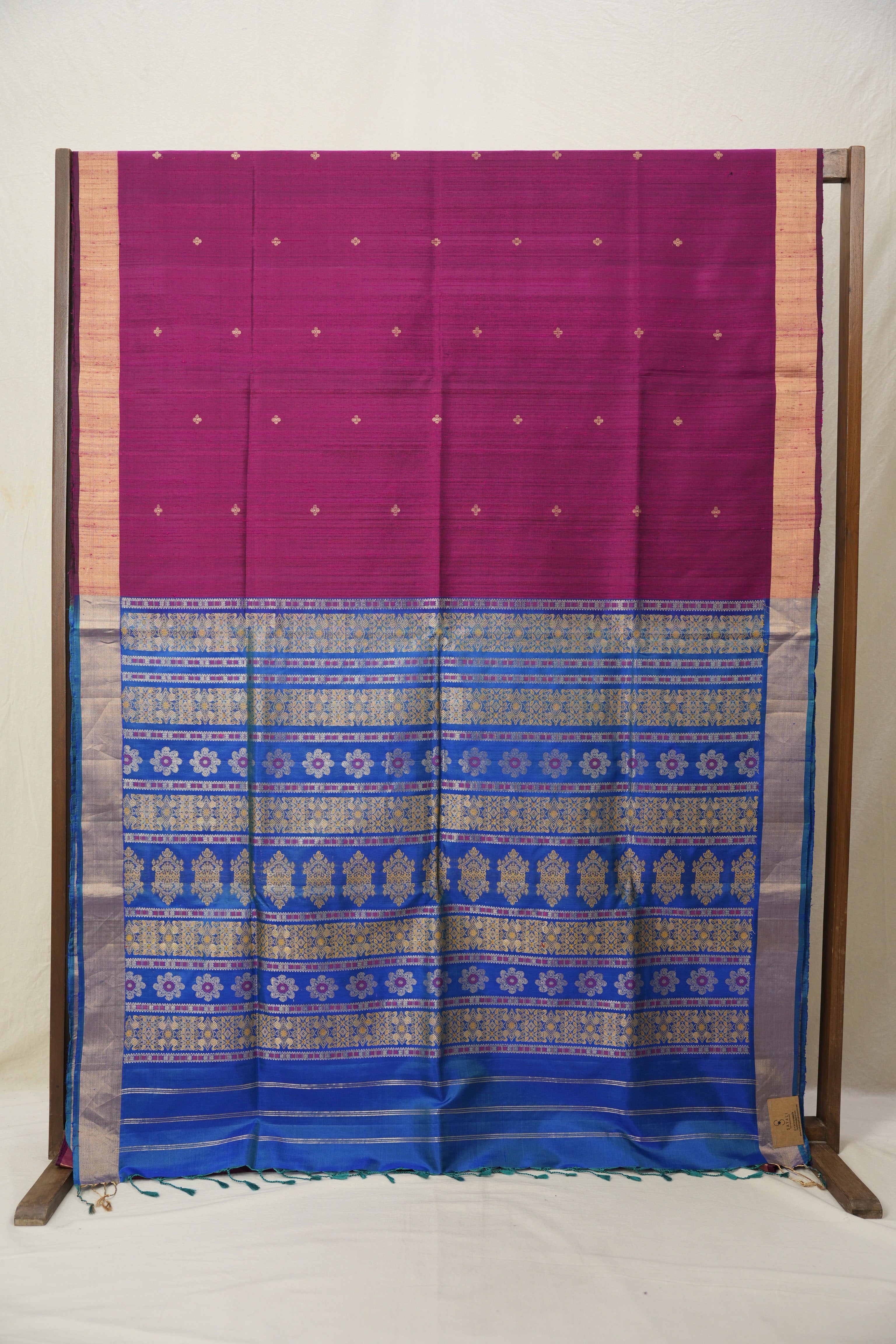 Plum Soft Silk Saree - SRPSSS418