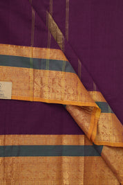 Purple Kanchi Cotton Saree - SRPKCS1076