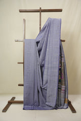 Lavender Cotton Paithani Saree - SRLCPS744
