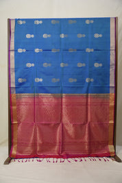 Blue Soft Silk Saree - SRBSS222