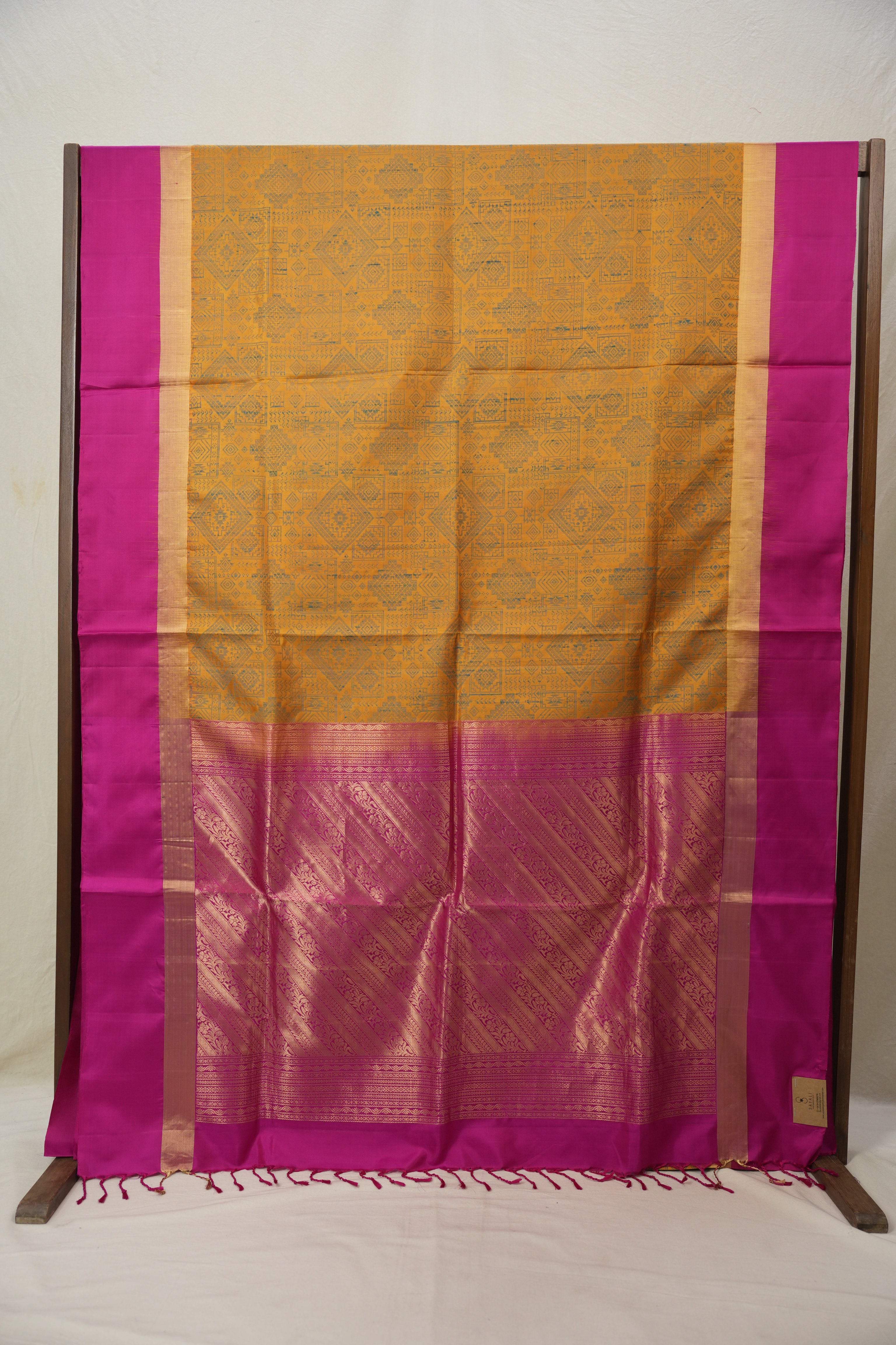Mustard Yellow Soft Silk Saree - SRMYSSS243