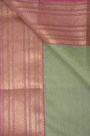 Sage Green Kanchi Cotton Saree - SRSGKCS1077