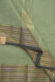 Sage Green Kanchi Cotton Saree - SRSGKCS1077