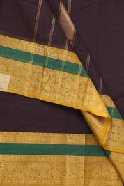 Wine Kanchi Cotton Saree - SRWKCS1071