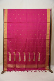 Rani Pink Soft Silk Saree - SRRPSSS400