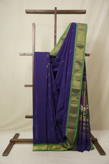 Violet Cotton Paithani Saree - SRVCPS742