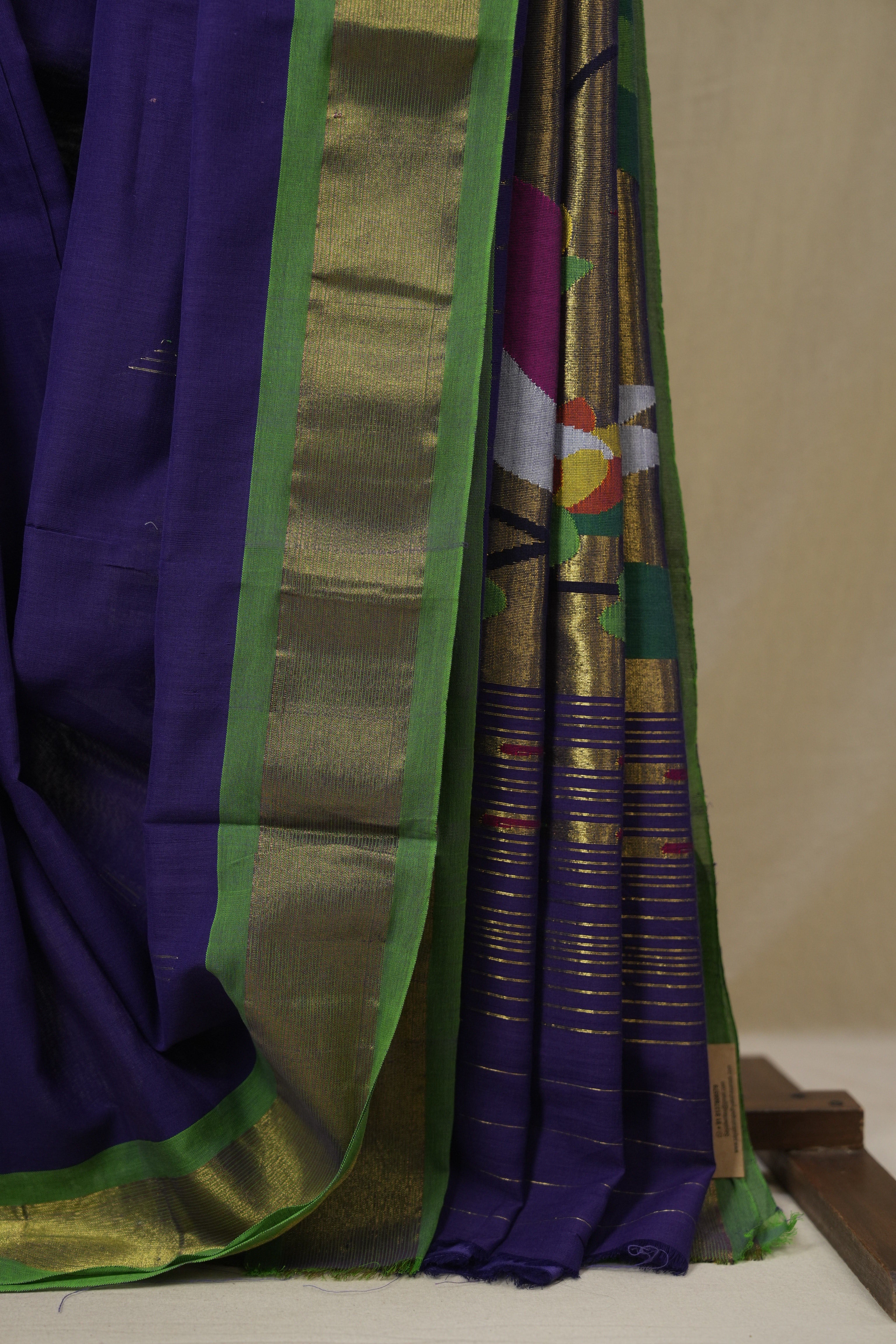 Violet Cotton Paithani Saree - SRVCPS742