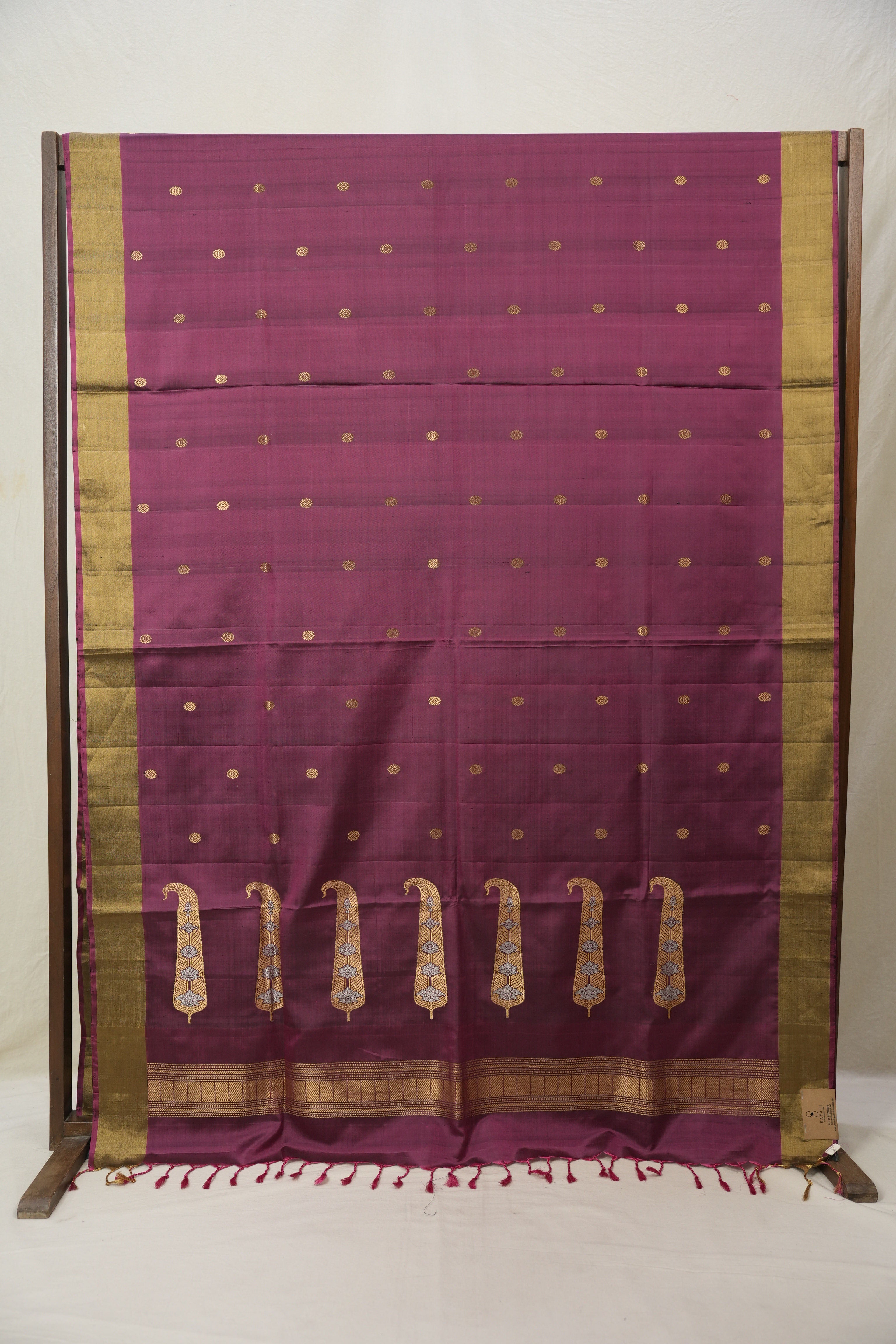 Magenta Soft Silk Saree - SRMSSS410