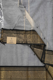 Grey Kanchi Cotton Saree - SRGKCS1061