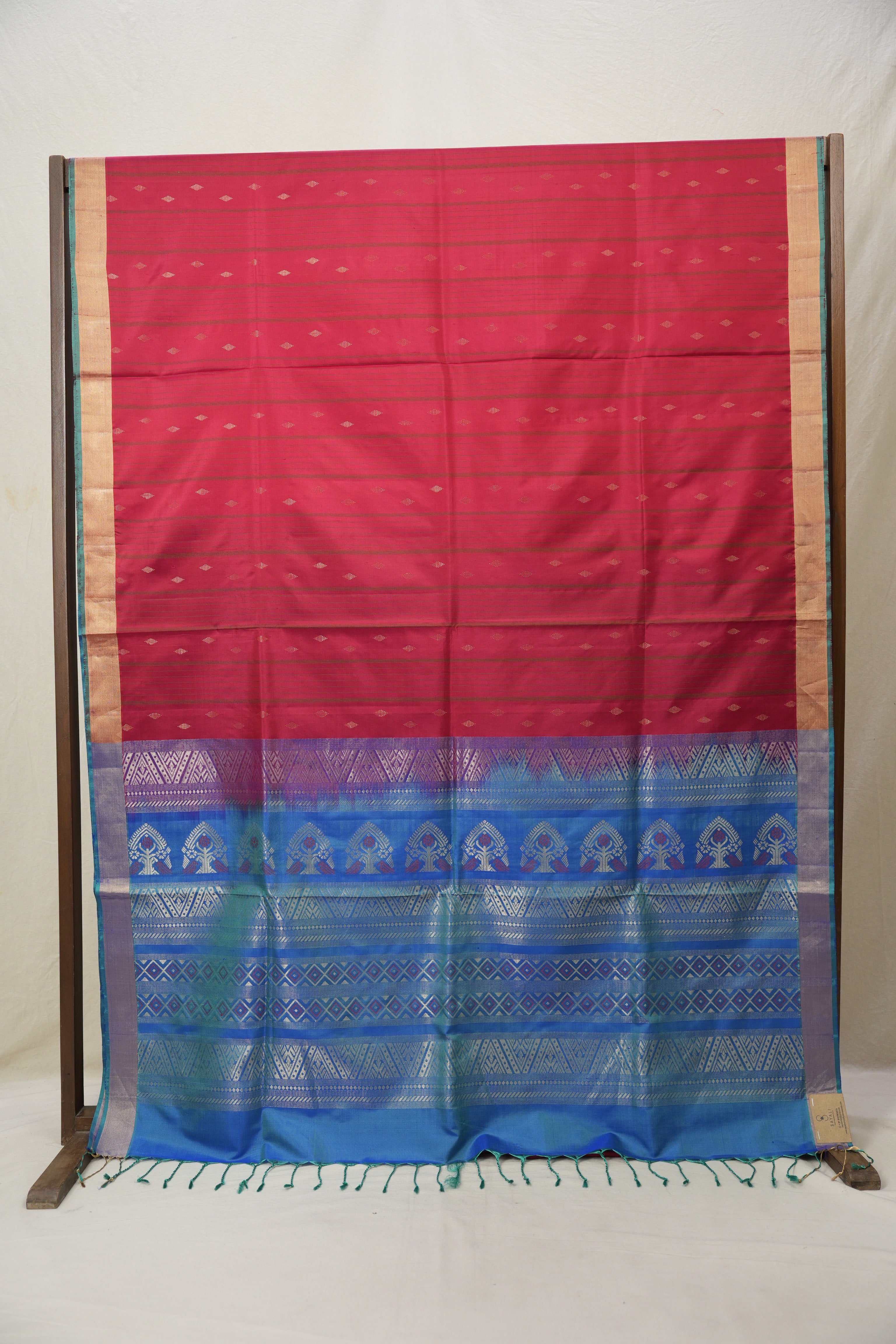 Red Soft Silk Saree - SRRSSS343