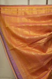 Yellow Gadwal Cotton Silk Saree - SRYGCSS207