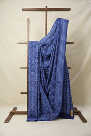 Blue HBP Cotton Saree - SRBCS3202