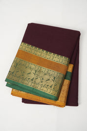 Wine Kanchi Cotton Saree - SRWKCS1060