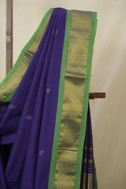 Violet Cotton Paithani Saree - SRVCPS742