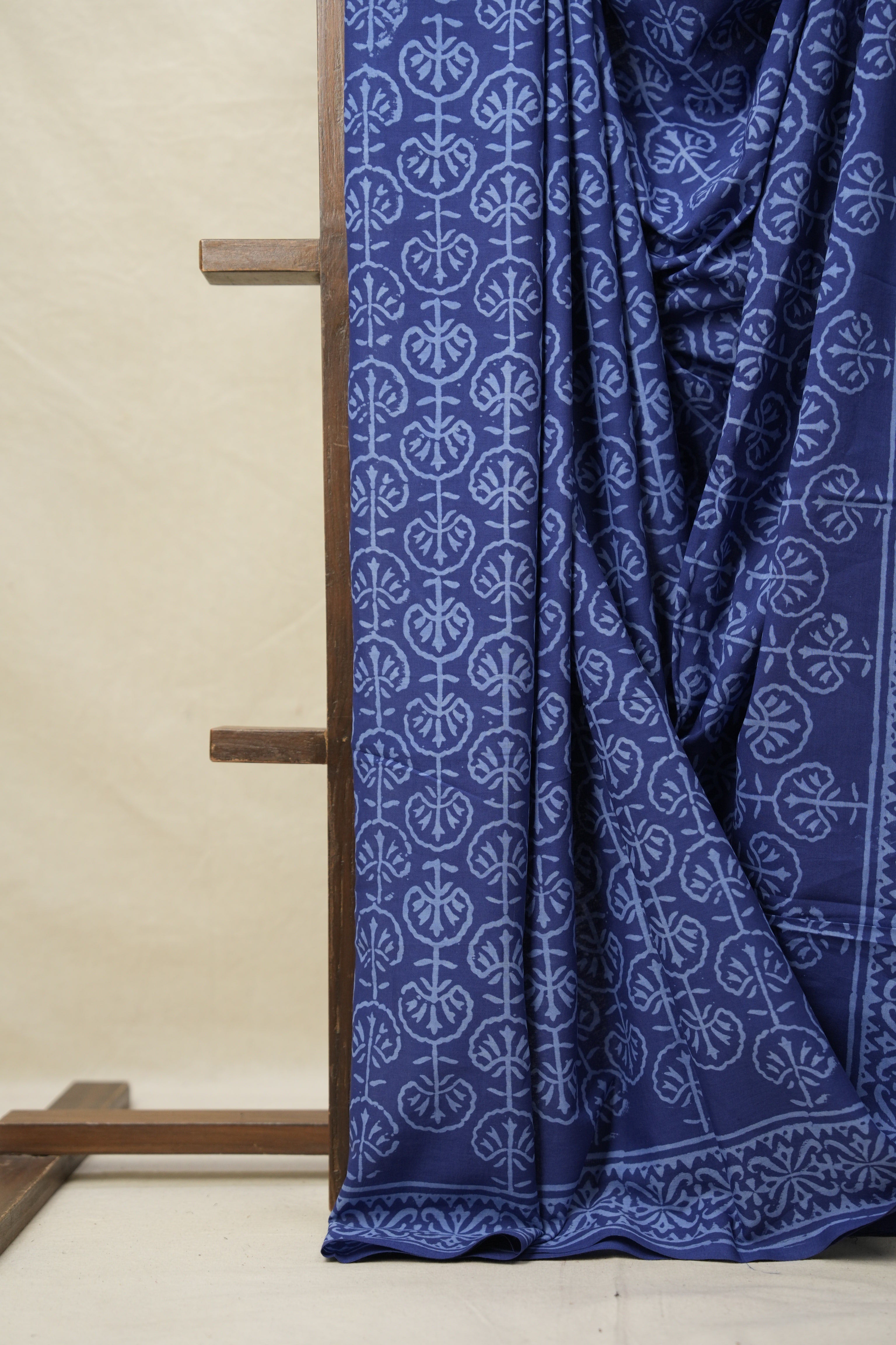 Blue HBP Cotton Saree - SRBCS3202