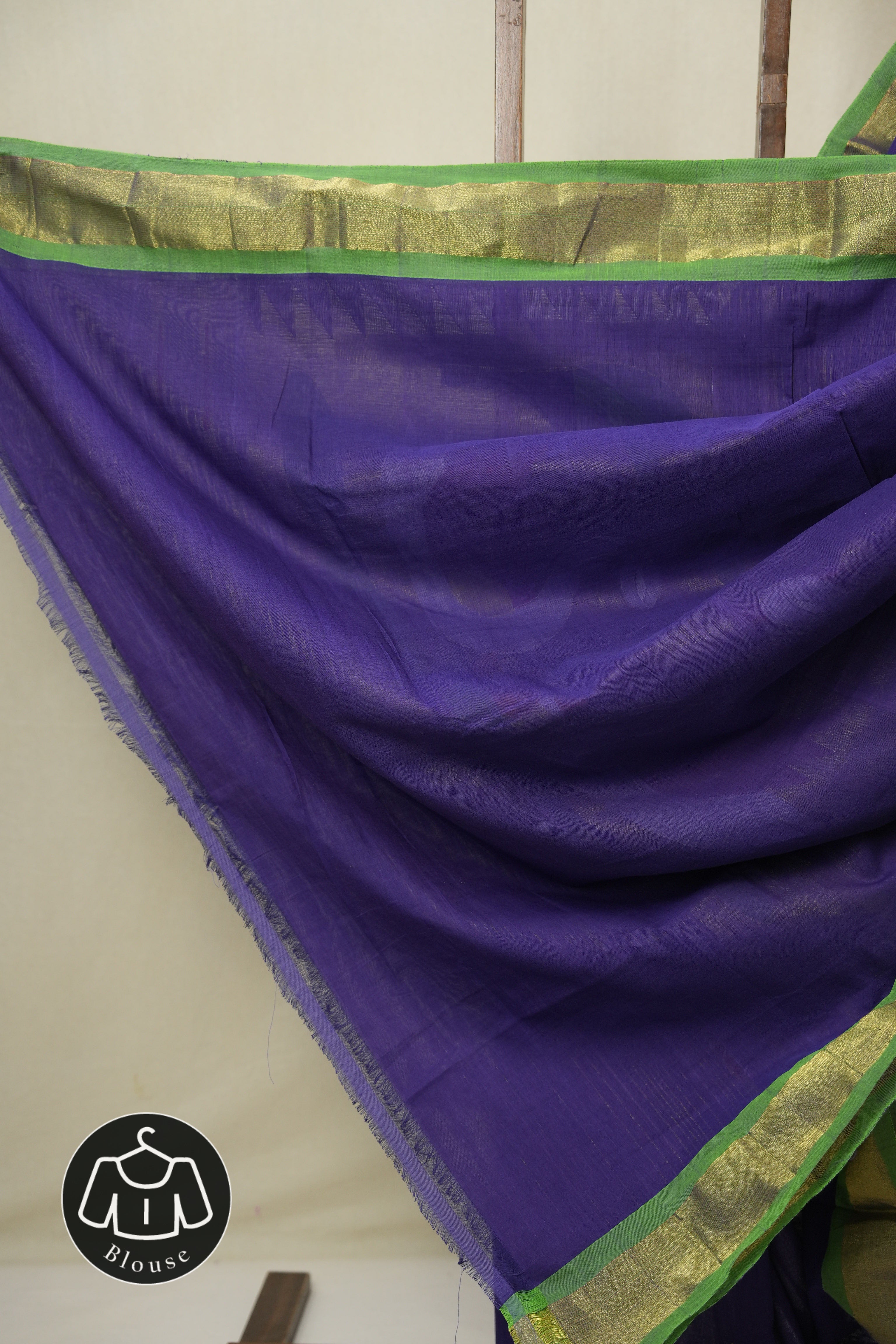 Violet Cotton Paithani Saree - SRVCPS742