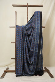 Blue Modal Silk Saree - SRBMSS636