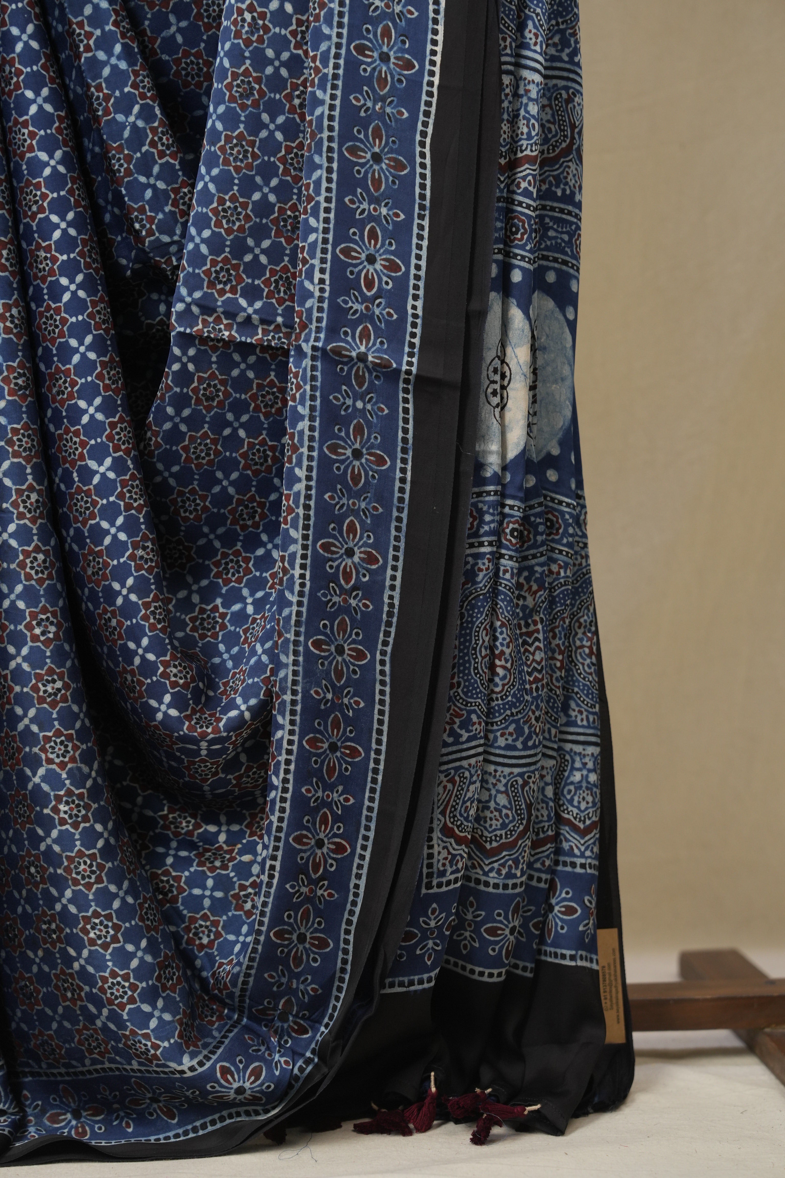 Blue Modal Silk Saree - SRBMSS636