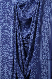 Blue HBP Cotton Saree - SRBCS3202