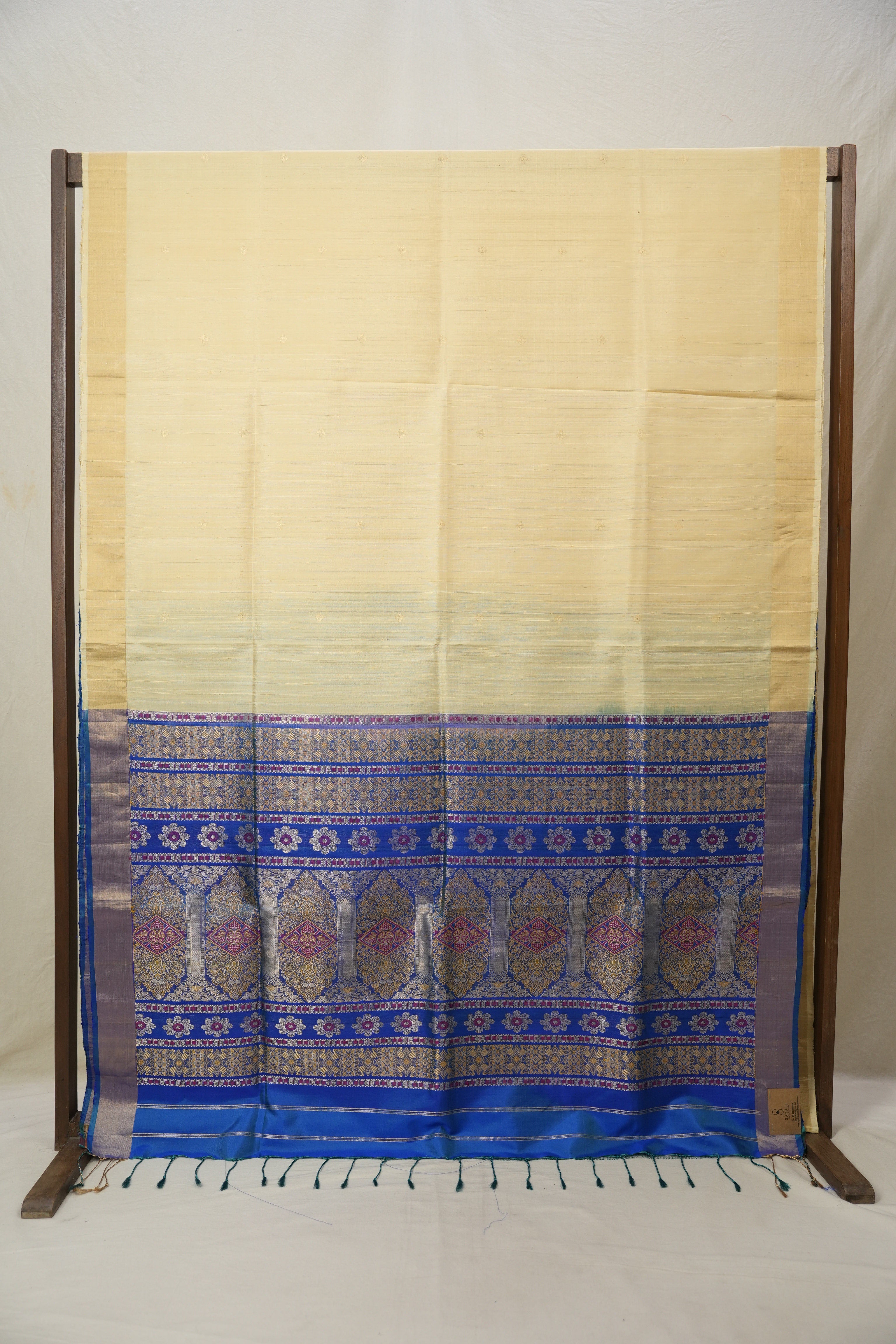 Cream Yellow Soft Silk Saree - SRCYSSS416