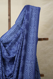 Blue HBP Cotton Saree - SRBCS3202