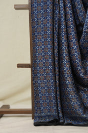 Blue Modal Silk Saree - SRBMSS636