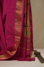 Pink Cotton Paithani Saree - SRPCPS743