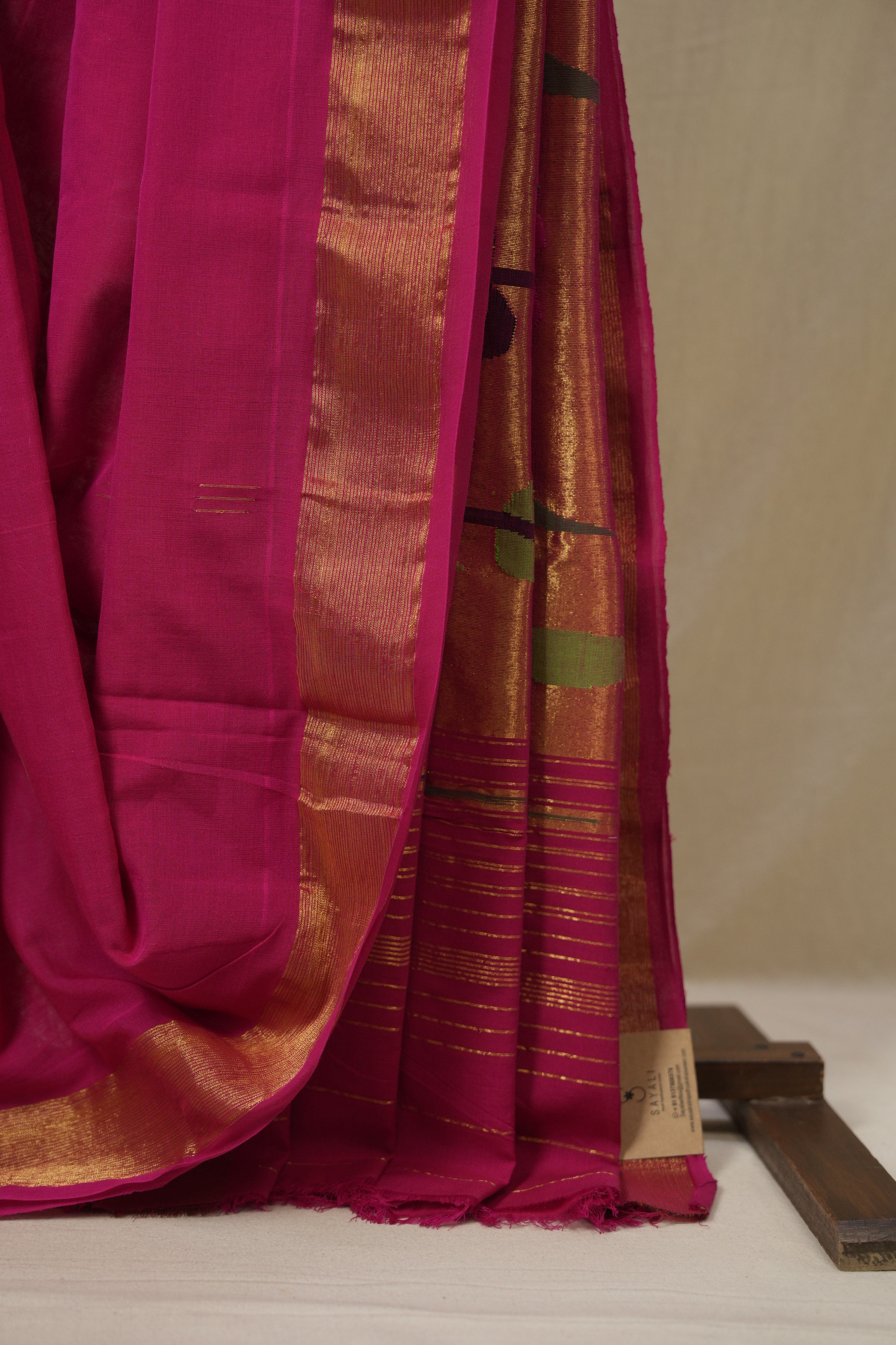 Pink Cotton Paithani Saree - SRPCPS743