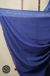 Blue HBP Cotton Saree - SRBCS3202