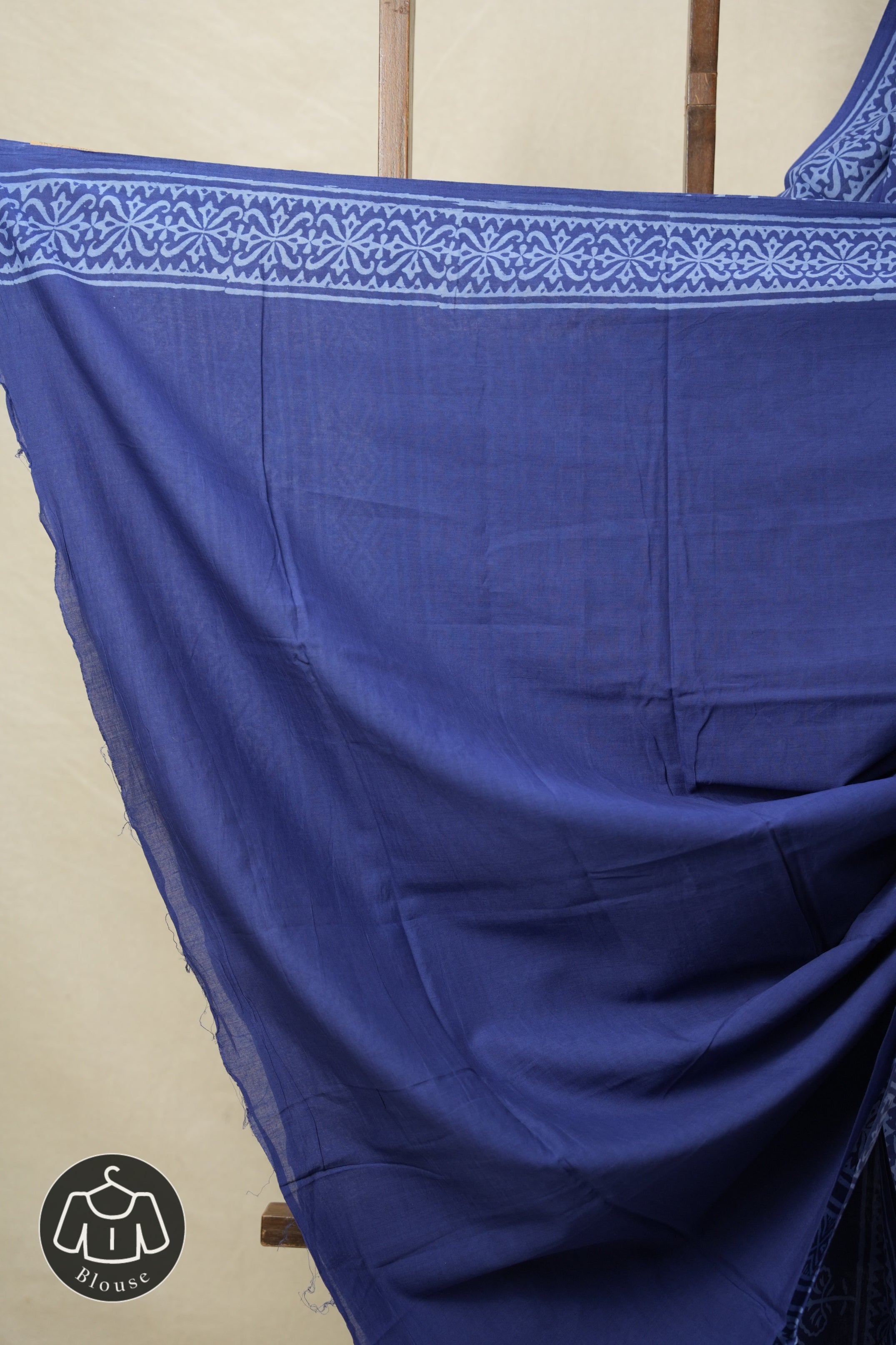 Blue HBP Cotton Saree - SRBCS3202
