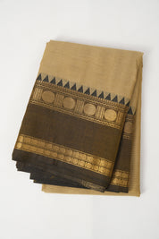 Beige Kanchi Cotton Saree - SRBKCS1054