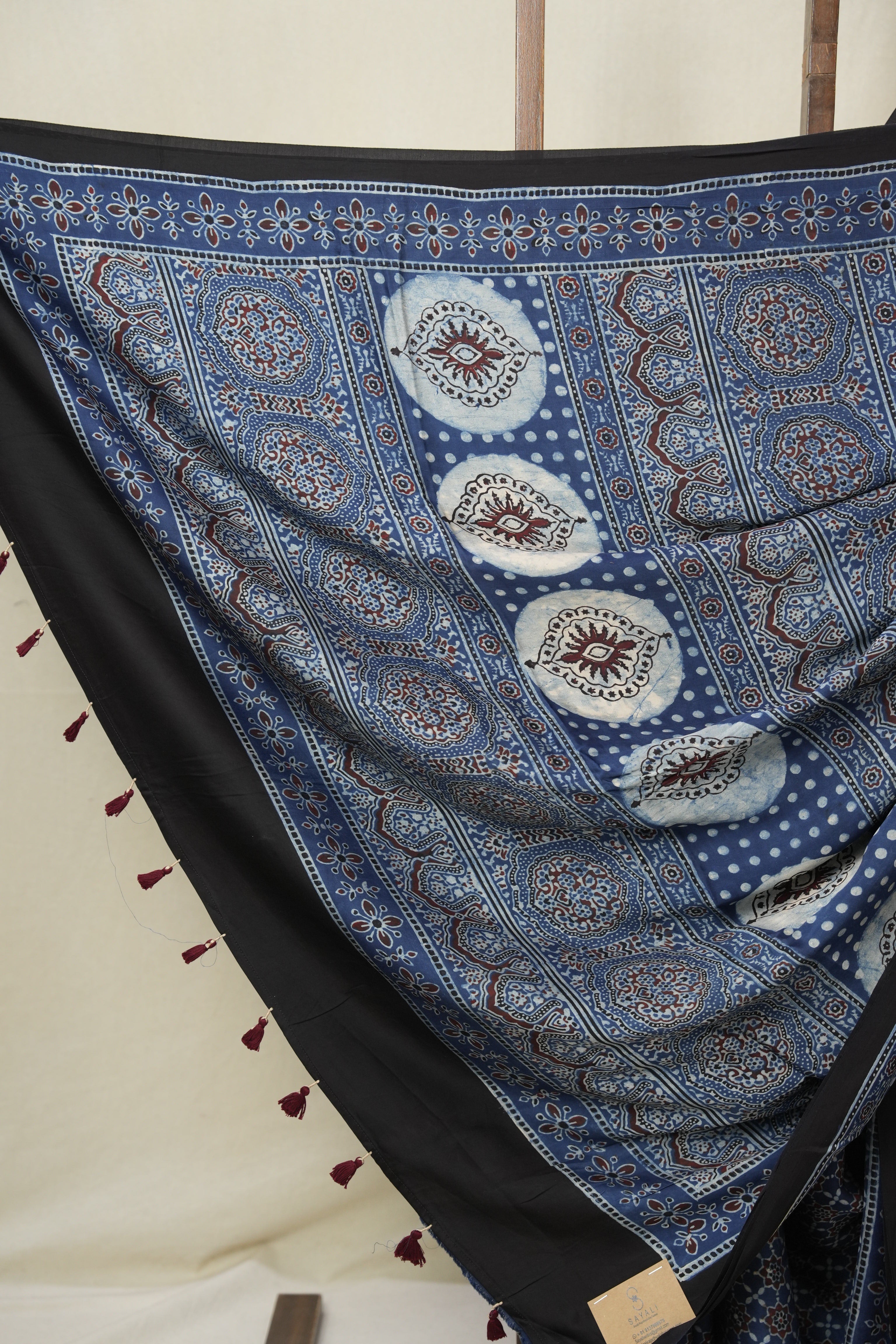 Blue Modal Silk Saree - SRBMSS636