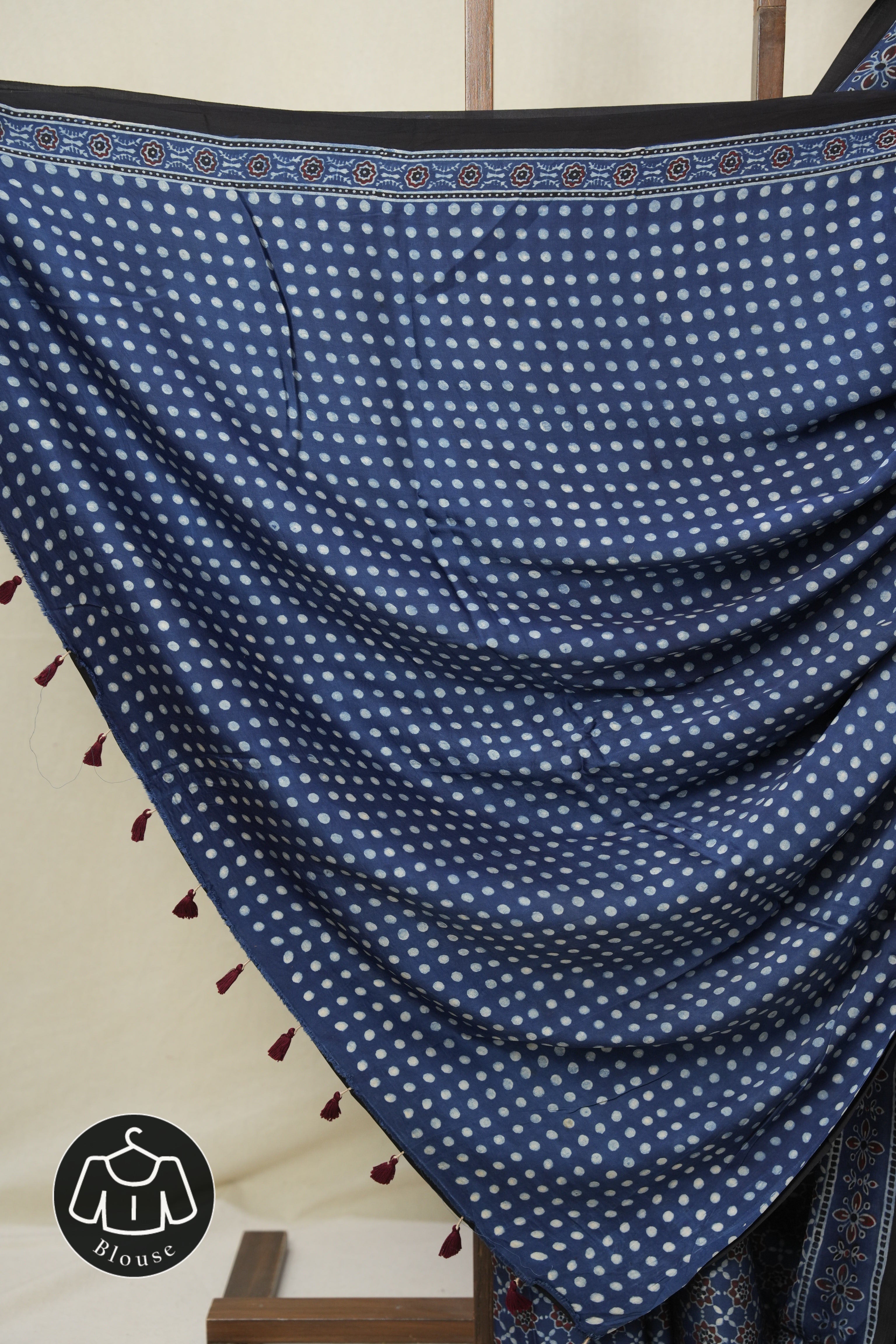 Blue Modal Silk Saree - SRBMSS636