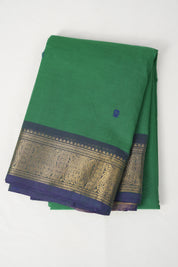 Green Kanchi Cotton Saree - SRGKCS1059