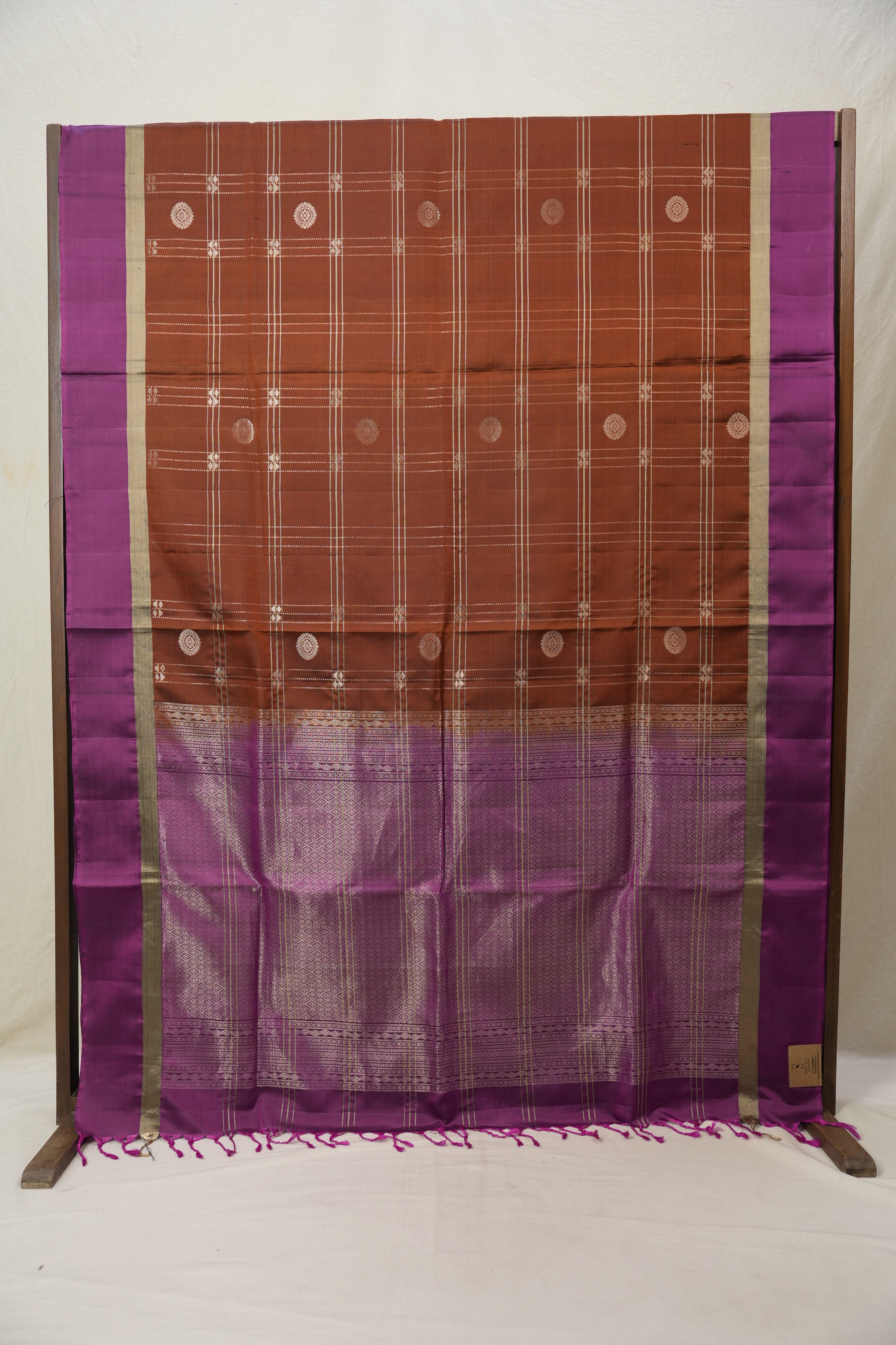 Brown Soft Silk Saree - SRBSSS397