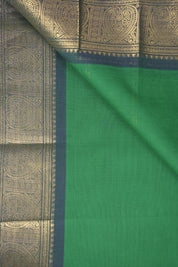 Green Kanchi Cotton Saree - SRGKCS1059