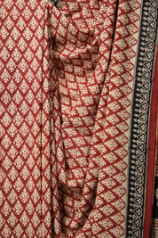 Maroon HBP Cotton Saree (DEFECT) - SRMCS84-PI