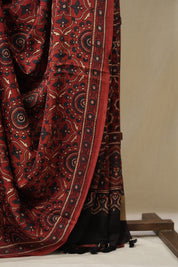 Maroon Modal Silk Saree - SRMMSS639