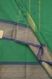 Green Kanchi Cotton Saree - SRGKCS1059