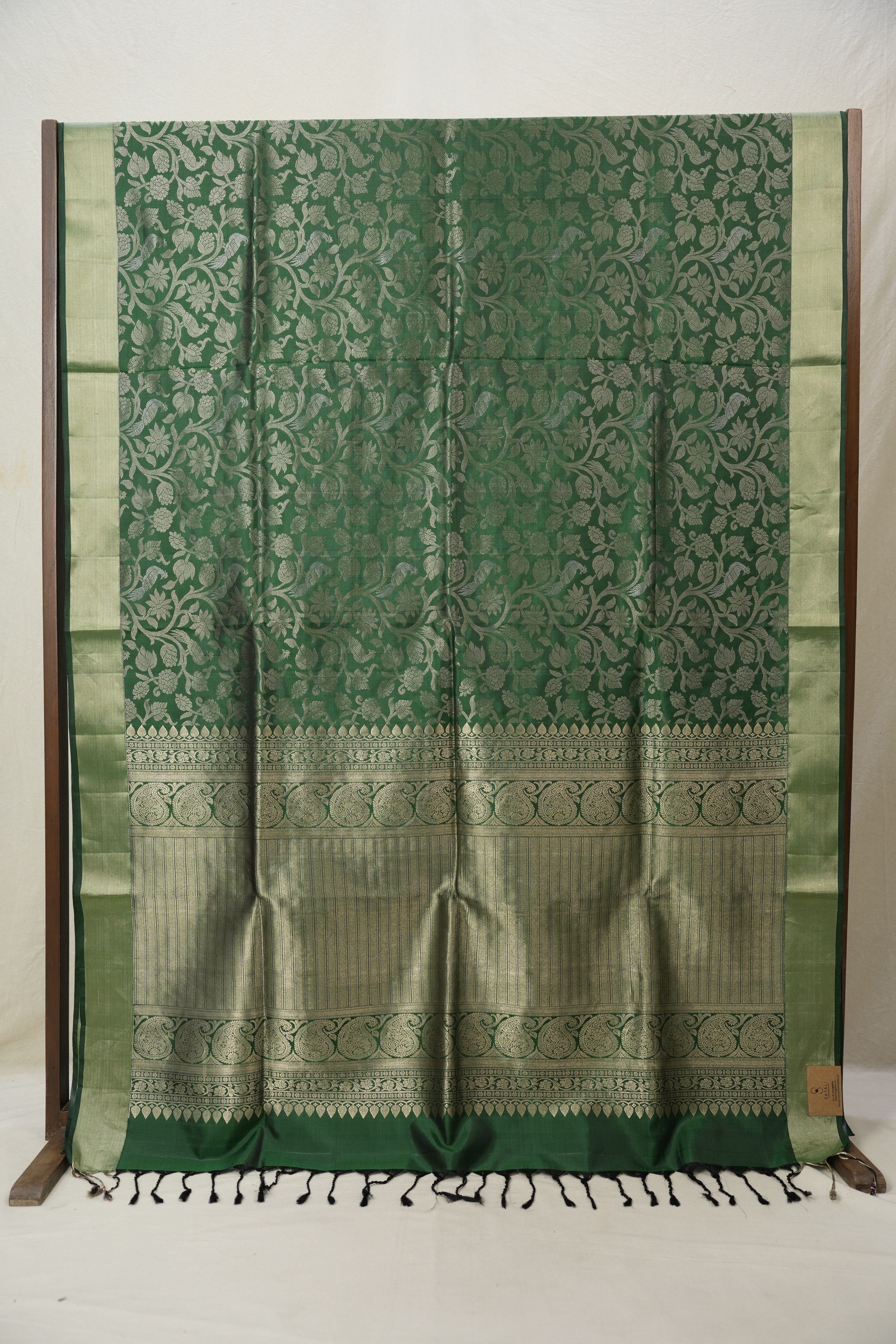 Green Soft Silk Saree - SRGSSS352