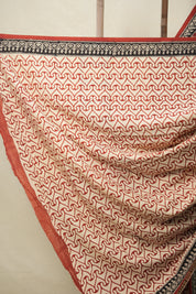 Maroon HBP Cotton Saree (DEFECT) - SRMCS84-PI