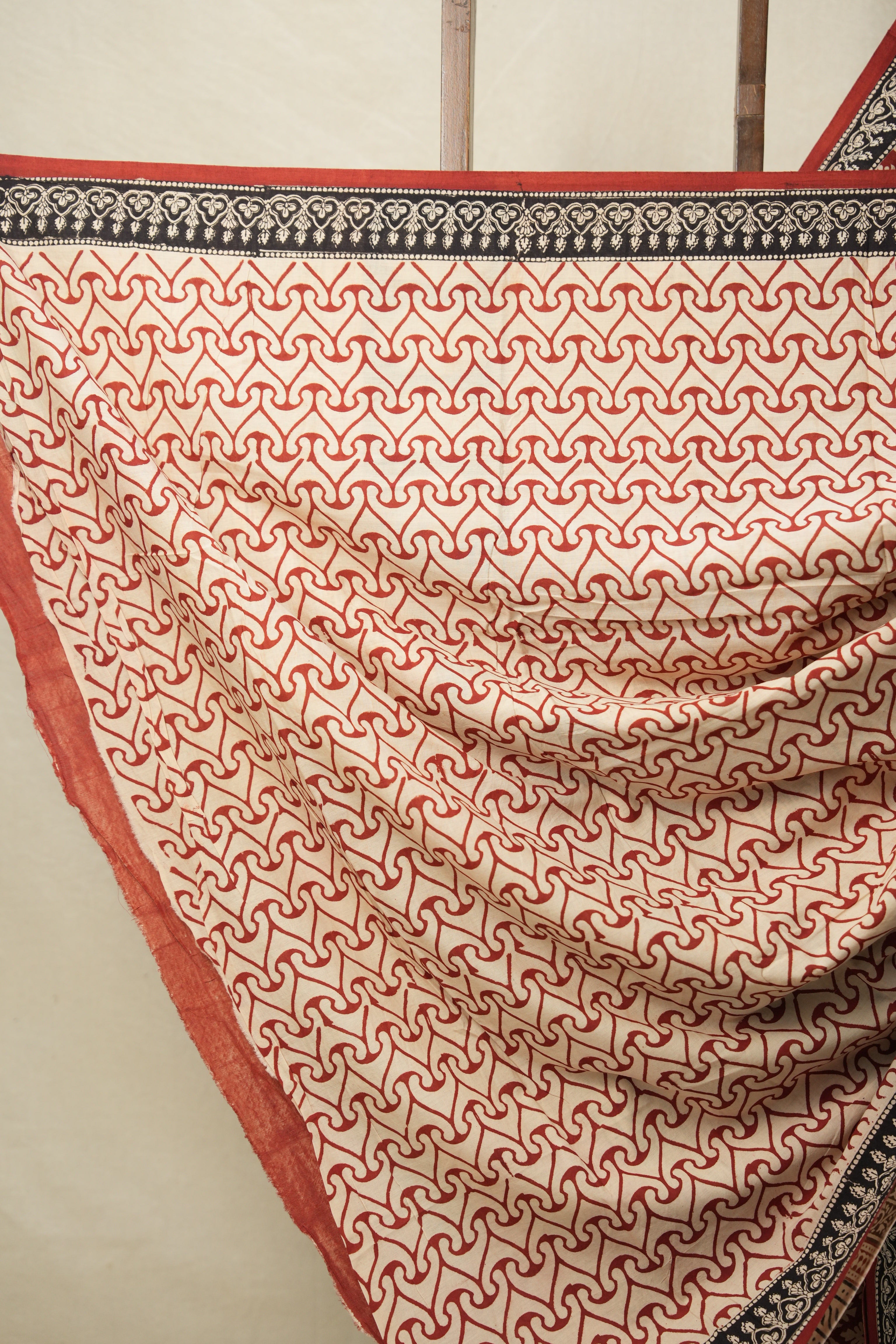 Maroon HBP Cotton Saree (DEFECT) - SRMCS84-PI