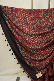 Maroon Modal Silk Saree - SRMMSS639