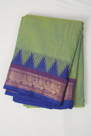 Two Tone Green Kanchi Cotton Saree - SRTTGKCS1068