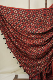 Maroon Modal Silk Saree - SRMMSS639